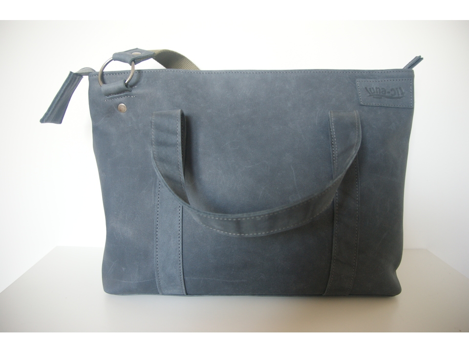 shopper horizontaal: blauw